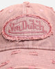 Von Dutch Overdye Wash Dad Strapback Cap Pink