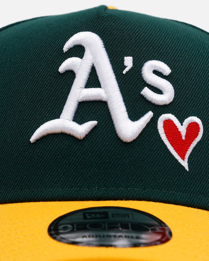 New Era Oakland Athletics 'Team Color Hearts' 9FORTY A-Frame Snapback Official Team Color
