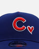 New Era Chicago Cubs 'Team Color Hearts' 9FORTY A-Frame Snapback Official Team Color