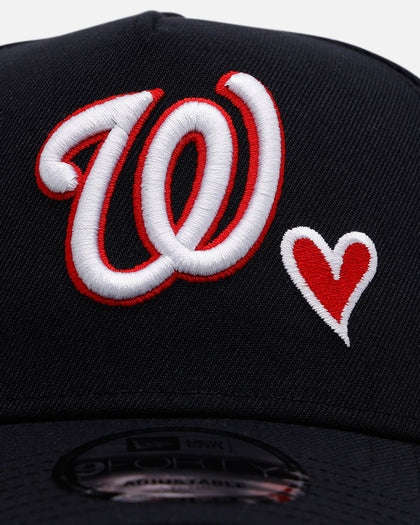 New Era Washington Nationals 'Team Color Hearts' 9FORTY A-Frame Snapback Official Team Color