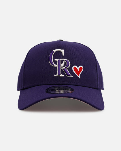 New Era Colorado Rockies 'Team Color Hearts' 9FORTY A-Frame Snapback Official Team Color