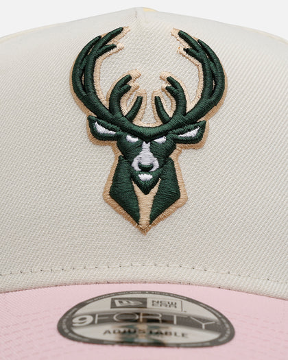 New Era Milwaukee Bucks 'Pink Lemonade' 9FORTY A-Frame Snapback Pink/Yellow