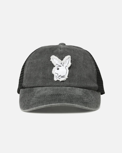Playboy Vintage Logo Patch Trucker Snapback Black