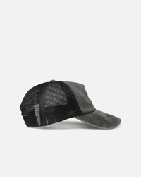Playboy Vintage Logo Patch Trucker Snapback Black