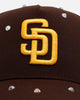 New Era San Diego Padres 'Embellishment' 9FORTY A-Frame Snapback Brown