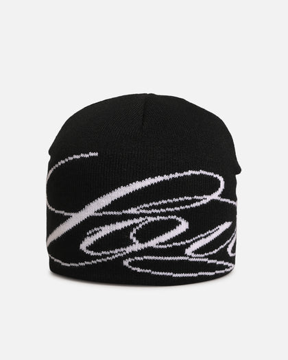 Loiter Skull Knit Beanie Black