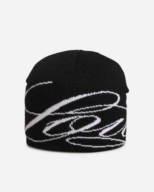 Loiter Skull Knit Beanie Black