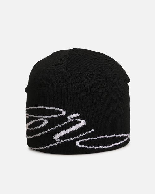 Loiter Skull Knit Beanie Black