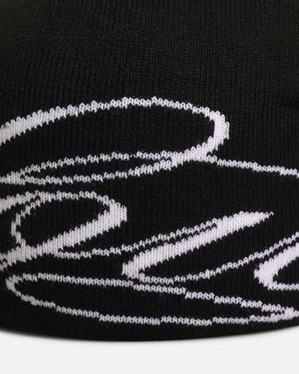 Loiter Skull Knit Beanie Black