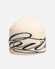 Loiter Skull Knit Beanie Off White