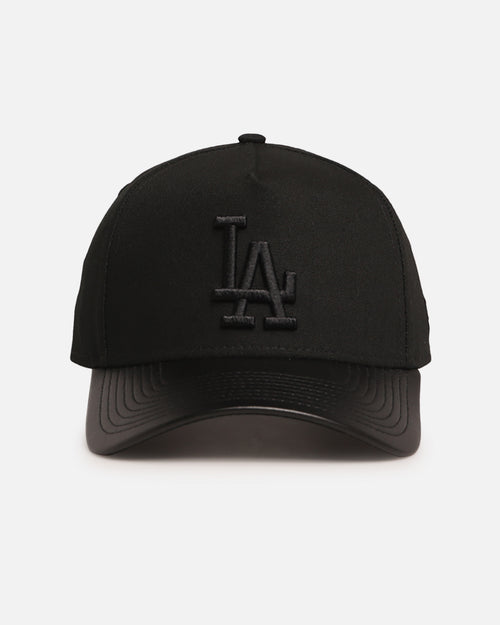 New Era Los Angeles Dodgers 'Canvas Leather' 9FORTY A-Frame Snapback Black