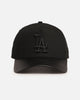 New Era Los Angeles Dodgers 'Canvas Leather' 9FORTY A-Frame Snapback Black