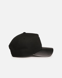 New Era Los Angeles Dodgers 'Canvas Leather' 9FORTY A-Frame Snapback Black