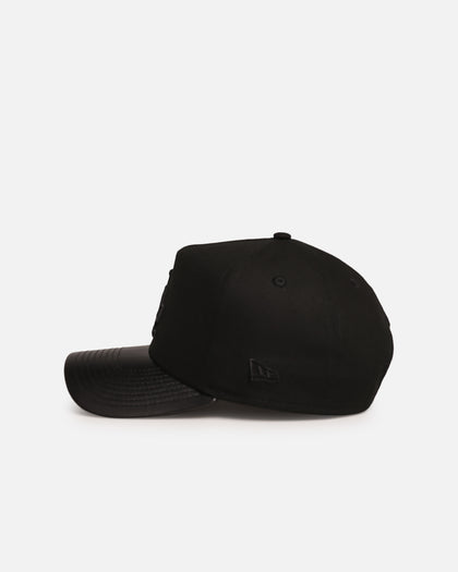 New Era Los Angeles Dodgers 'Canvas Leather' 9FORTY A-Frame Snapback Black