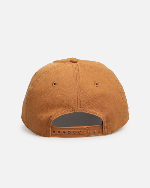 New Era Anaheim Ducks 'Washed Canvas' 9FORTY A-Frame Snapback Walnut