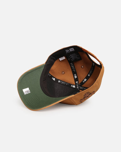 New Era Chicago Bulls 'Washed Canvas' 9FORTY A-Frame Snapback Walnut