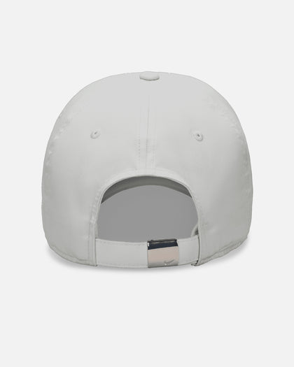 Nike Unstructured Dri-Fit Club Metal Swoosh Strapback Cap Light Bone/Metallic Silver