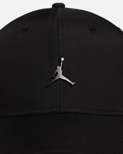 Jordan Rise Structured Metal Jumpman Strapback Hat Black