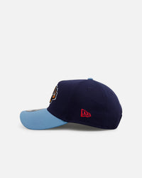 New Era Atlanta Braves 'Coral' 9FORTY A-Frame Snapback Navy/Sky