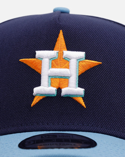 New Era Houston Astros 'Coral' 9FORTY A-Frame Snapback Navy/Sky