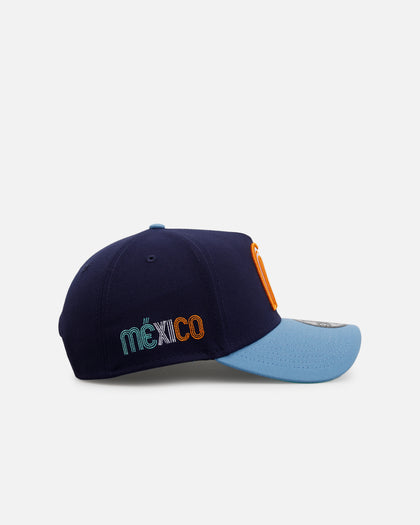 New Era Mexico National Baseball Team 'Coral' 9FORTY A-Frame Snapback Navy/Sky