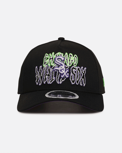 New Era Chicago White Sox 'Spooky Script' 9FORTY A-Frame Snapback Black/Green/Purple