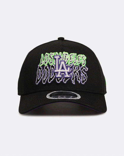 New Era Los Angeles Dodgers 'Spooky Script' 9FORTY A-Frame Snapback Black/Green/Purple