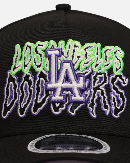 New Era Los Angeles Dodgers 'Spooky Script' 9FORTY A-Frame Snapback Black/Green/Purple