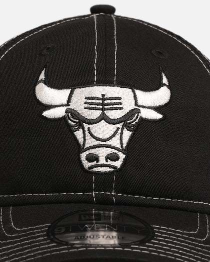 New Era Chicago Bulls 'Contrast Chrome' 9TWENTY Casual Trucker Strapback Black