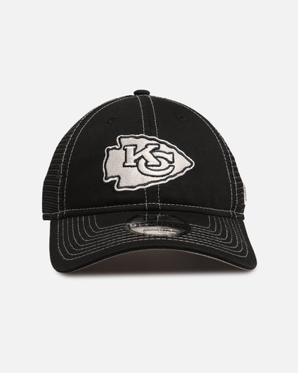 New Era Kansas City Chiefs 'Contrast Chrome' 9TWENTY Casual Trucker Strapback Black