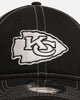 New Era Kansas City Chiefs 'Contrast Chrome' 9TWENTY Casual Trucker Strapback Black
