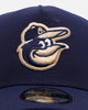 New Era Baltimore Orioles 'College Crossover' Navy Midshipmen 9FORTY A-Frame Snapback Official Team Color