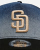New Era San Diego Padres 'Bleach' 9FORTY A-Frame Trucker Snapback Denim