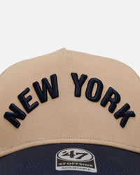 47 Brand New York Yankees 'Arch' 47 Offside Snapback Khaki/Official Team Color