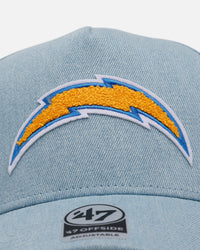 47 Brand Los Angeles Chargers 'Denim Chenille' 47 Offside Strapback Denim