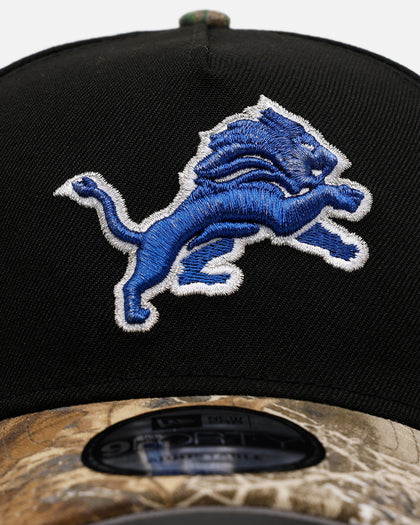 New Era Detroit Lions 'Black Crown Realtree Visor' 9FORTY A-Frame Snapback Realtree Edge/Black