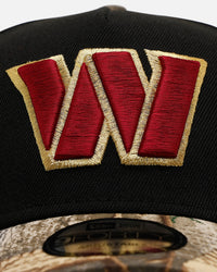 New Era Washington Commanders 'Black Crown Realtree Visor' 9FORTY A-Frame Snapback Realtree Edge/Black