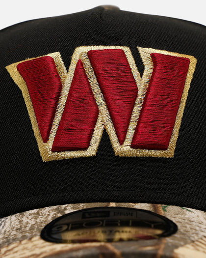 New Era Washington Commanders 'Black Crown Realtree Visor' 9FORTY A-Frame Snapback Realtree Edge/Black