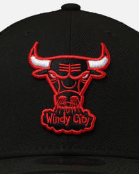 New Era Chicago Bulls 'HWC' 9SEVENTY Trucker Stretch Snapback Black