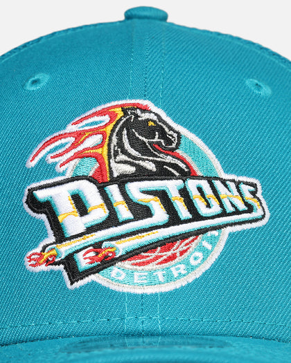 New Era Detroit Pistons 'HWC' 9SEVENTY Trucker Stretch Snapback Turquoise