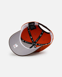 New Era Texas Longhorns 'Walnut Visor' 9FORTY A-Frame Snapback Walnut