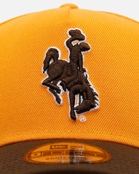 New Era Wyoming Cowboys 'Walnut Visor' 9FORTY A-Frame Snapback Walnut