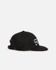 S Double Wool Strapback Cap Black