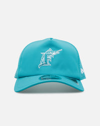 New Era Miami Marlins 'Batting Practice' 9FORTY A-Frame Trucker Snapback Official Team Color