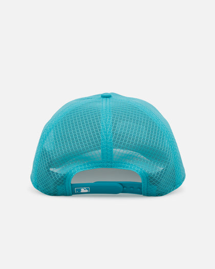 New Era Miami Marlins 'Batting Practice' 9FORTY A-Frame Trucker Snapback Official Team Color