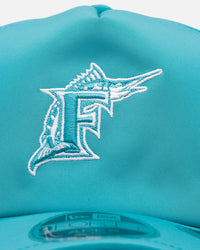 New Era Miami Marlins 'Batting Practice' 9FORTY A-Frame Trucker Snapback Official Team Color