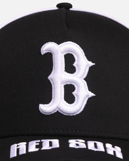 New Era Boston Red Sox 'Piping' 9FORTY A-Frame Snapback Black/White