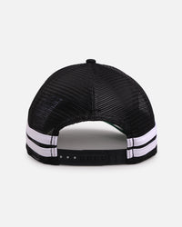 New Era San Francisco 49ers 'Stripe' 9FORTY A-Frame Trucker Snapback Black/White