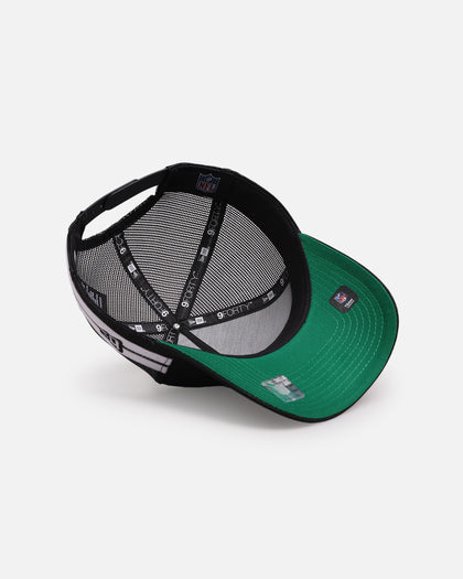 New Era San Francisco 49ers 'Stripe' 9FORTY A-Frame Trucker Snapback Black/White