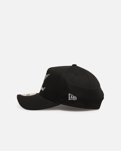 New Era New Zealand All Blacks 'Silver Badge' 9FORTY A-Frame Snapback Black
